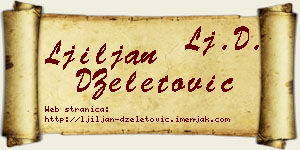 Ljiljan DŽeletović vizit kartica
